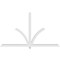 Ekena Millwork Redmond Architectural Grade PVC Gable Bracket, 108"W x 63"H x 4"D x 4"F, 14/12 Pitch GBP108X63X0404RED00 - alternate 3